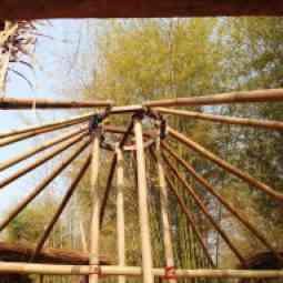 Bamboo roof structure